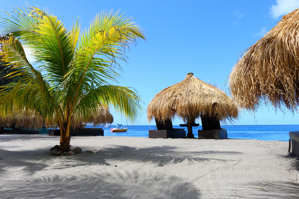 beach in st lucia