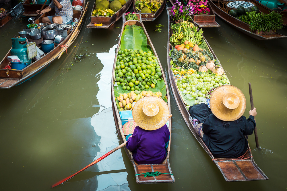 floating market in bangkok