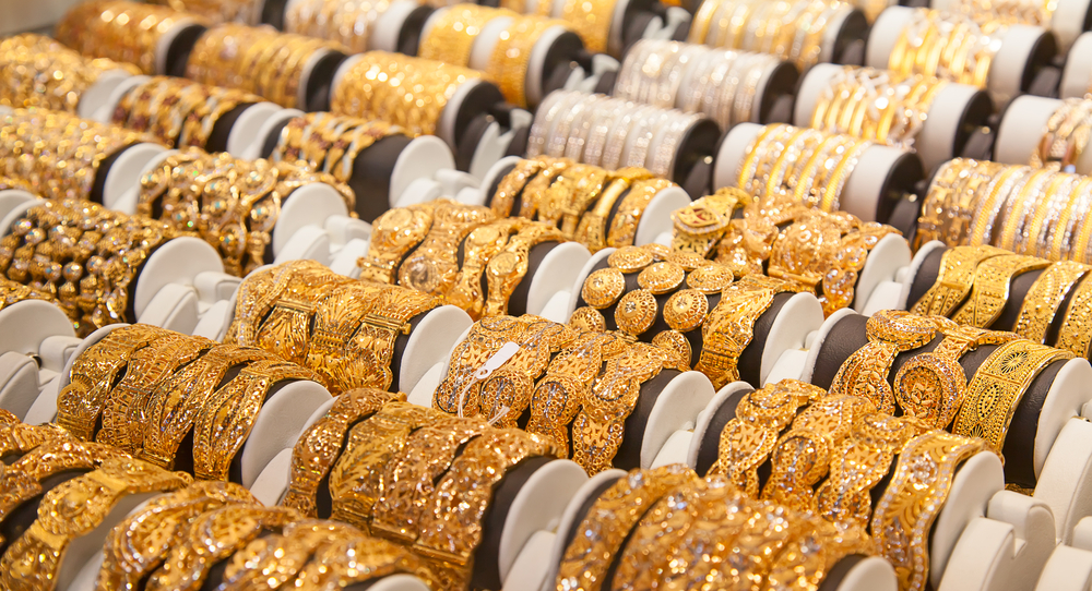 jewellery at the old gold souk in dubai