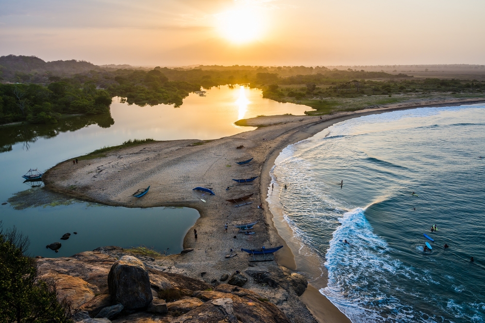 Arugam Bay Beach in sri lanka