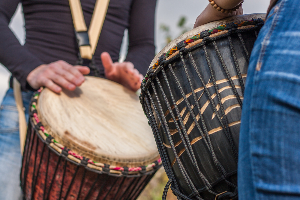 playing drumms