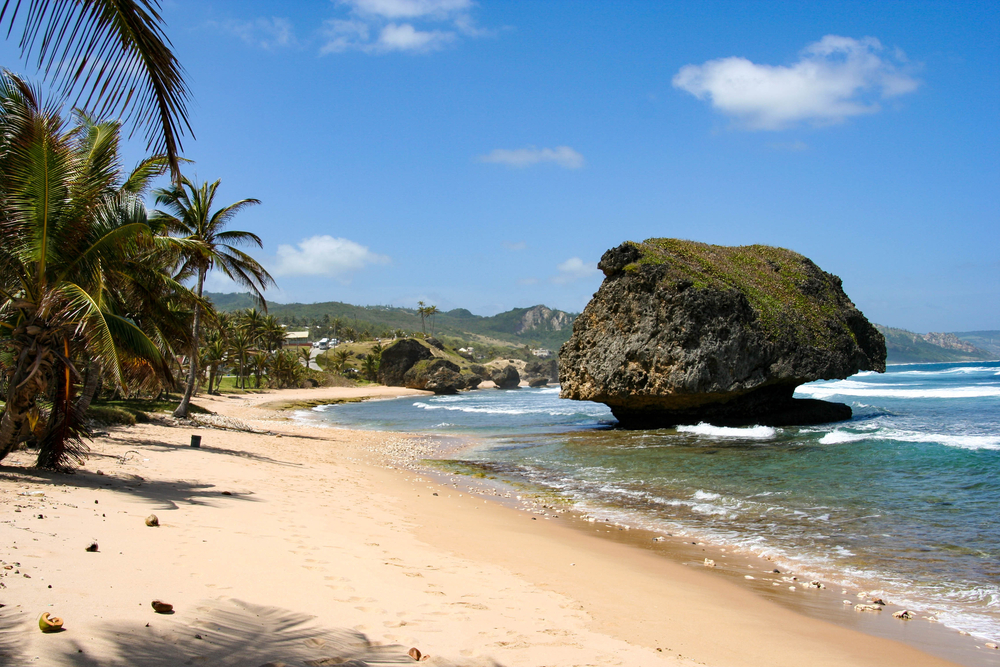 Bathsheba beach in barbados