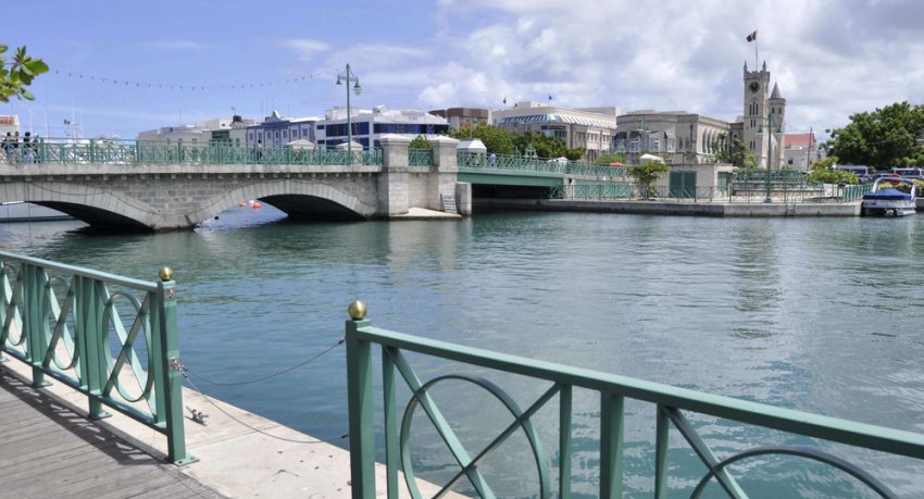 bridge over water in bridgtown barbados