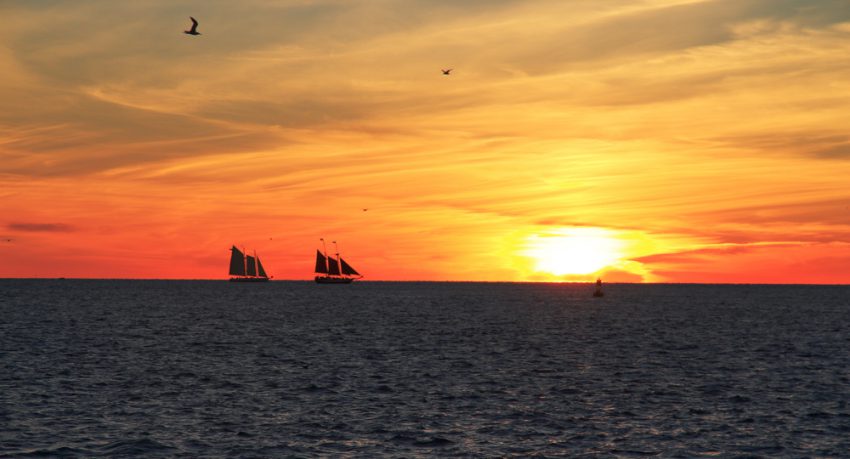 romantic florida sunset