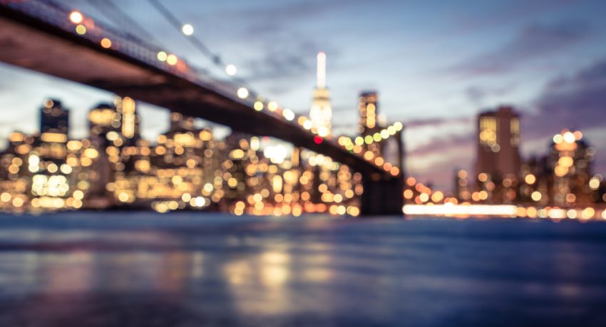 new york skyline at night