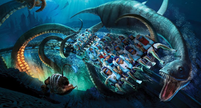 SeaWorld Kraken VR Coaster 2017